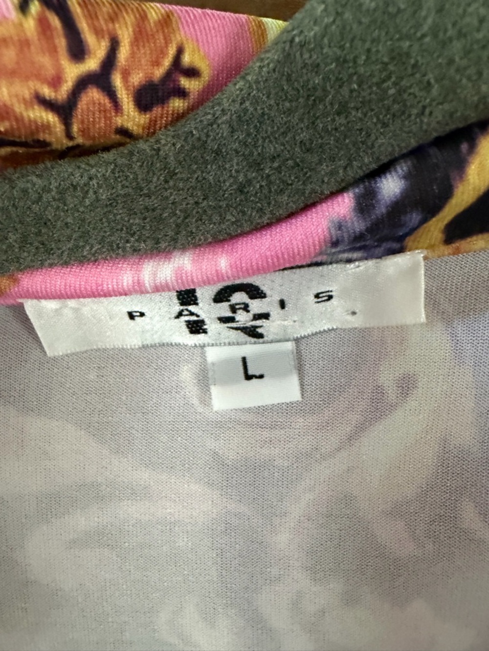 Tie-Front Multicolor Printed Blouse - Women's - Picture 4 of 4